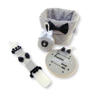 σετ δωρου με λαμπάδα το πρώτο μου πάσχα