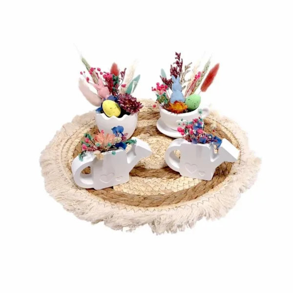 Πασχαλινό - Ανοιξιάτικο πορσελάνινο διακοσμητικό σετ