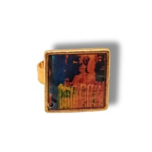 Χειροποίητο δαχτυλίδι με υγρό γυαλί