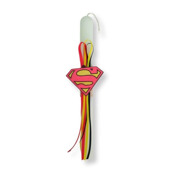 Λαμπάδα πλακέ, Σούπερ Ηρώας, 30εκ