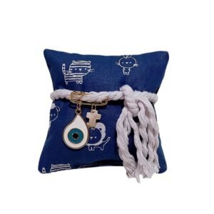 Μπλε γούρι φυλακτό μαξιλαράκι για νεογέννητο