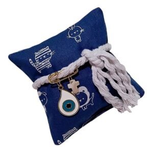 Ματάκι φυλαχτό σε μαξιλαράκι για αγόρι