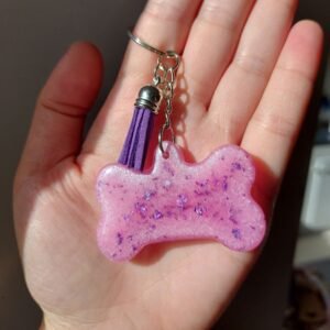 Ροζ μπρελόκ κόκκαλο σκύλου δώρα για φιλόζωους