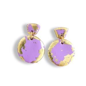 Χειροποίητα μοντέρνα σκουλαρίκια από πολυμερικό πηλό