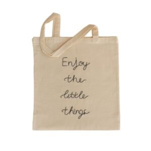 Πάνινη τσάντα "enjoy the little things" (37×41 εκ.)