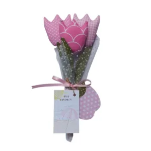 Δώρο για Δασκάλα - Ανθοδέσμη Ροζ Τουλίπες