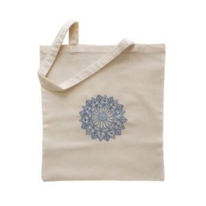 Πάνινη τσάντα με κεντητό "Μάνταλα" (37x41 εκ.)
