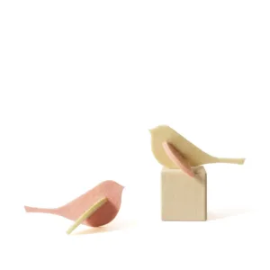 Μπομπονιέρα βάπτισης - Πουλάκι ροζ (ελαχ.30τμχ)