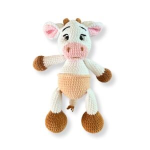 Πλεκτό Λούτρινο Amigurumi, Αγελαδίτσα