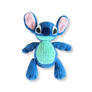 Πλεκτό Λούτρινο Amigurumi, Μπλε Εξωγήινο Πλασματάκι