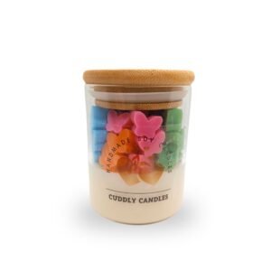 Κερί Σόγιας σε γυάλινο ποτήρι με mini Πεταλούδες