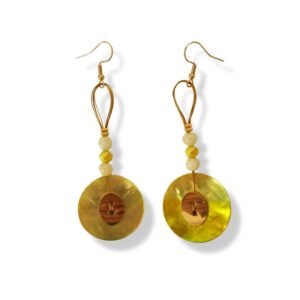 Χειροποίητα κρεμαστά σκουλαρίκια με όστρακα