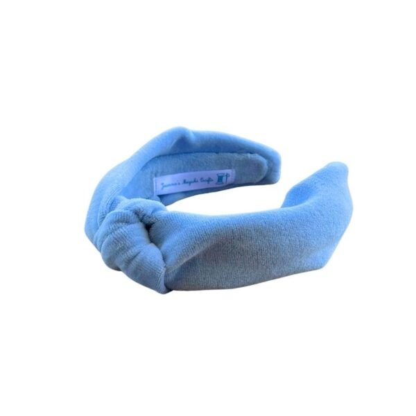 Στέκα μαλλιών με κόμπο, Γαλάζια Βελουτέ