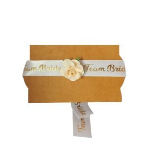 Βραχιόλι team bride με χάρτινα λουλούδια