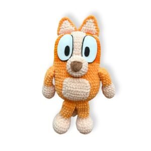 Κουκλάκι amigurumi βελουτέ Πορτοκαλί Σκυλάκι