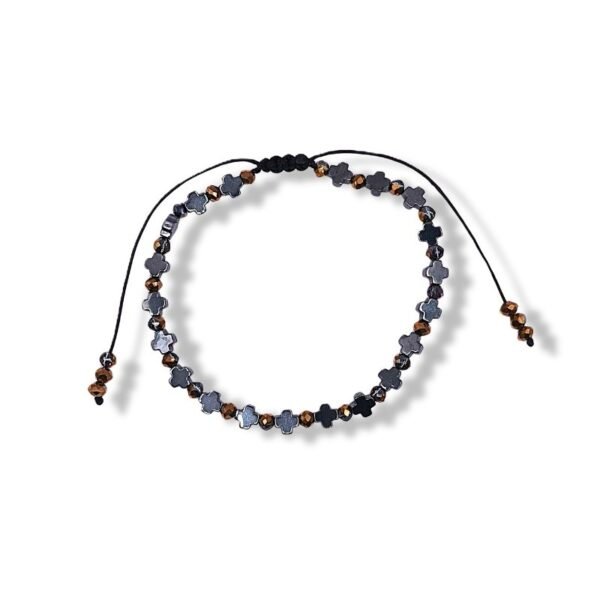 Βραχιόλι με σταυρουδάκια αιματίτη