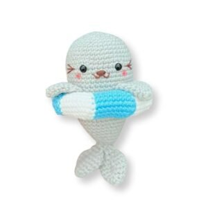 Φώκια πλεκτό charm amigurumi