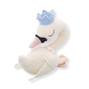 Κύκνος πλεκτό κουκλάκι amigurumi