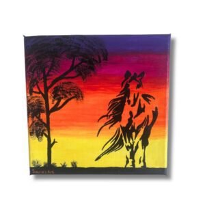 Καμβάς ζωγραφισμένος στο χέρι wild horse