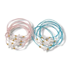 Μαρτυρικό βραχιόλι με ακρυλικό σταυρό