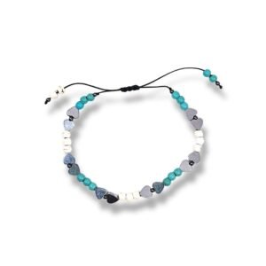 Βραχιόλι Howlite on Heart