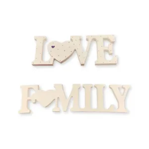 Επιτραπέζιο Διακοσμητικό, Σετ, Love - Family