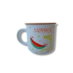 Κούπα ζωγραφισμένη στο χέρι με Summer vibes