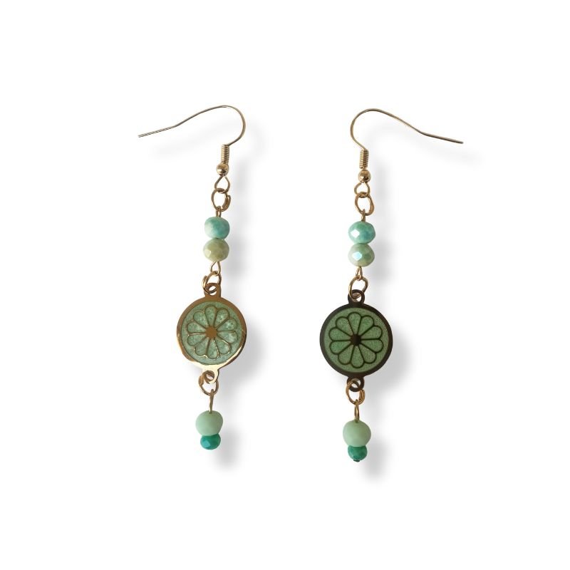 skoylarikia-atsali-loyloydi-krystalla-lena’sdreamart Χειροποίητα κρεμαστά σκουλαρίκια από ατσάλι και κρύσταλλα