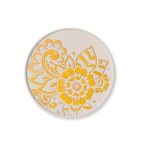 Ανάγλυφο Σουβέρ από πορσελάνη, Χρυσά Λουλούδια