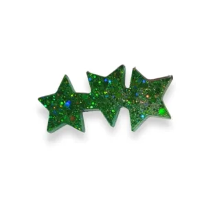 Τσιμπιδάκι από υγρό γυαλί Αστεράκια με ολογραφικό γκλίτερ