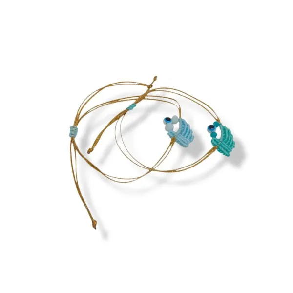 Βραχιόλι μακραμέ με ματάκι, Καραβάκι