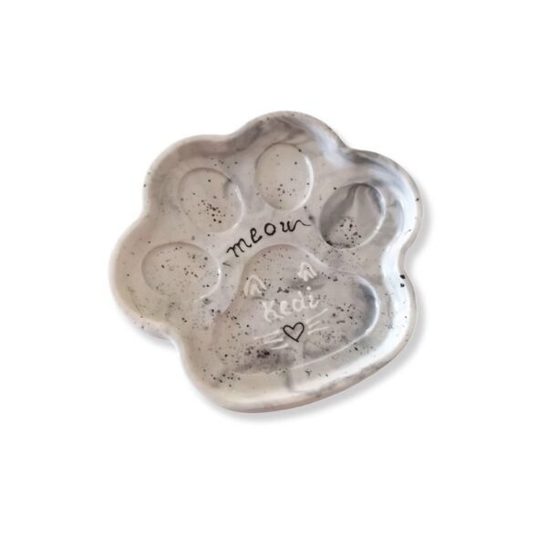 Προσωποποιημένο, πορσελάνινο πιατάκι πατουσάκι γάτας ''Meow''