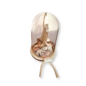 Καλοκαιρινό διακοσμητικό με Κοχύλια & Καραβάκι "Θαλασσινός κόσμος"