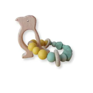 Ξύλινο Μασητικό Βραχιόλι Σκίουρος