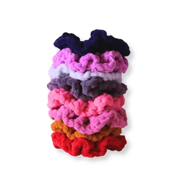 Scrunchie βελούδινο πλεκτό