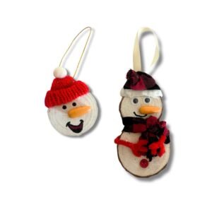 Χριστουγεννιάτικα στολίδια ξύλινα, Snowmen