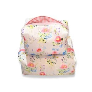 Νεσεσέρ medium/large "Watercolor blossom/ροζ καρό"