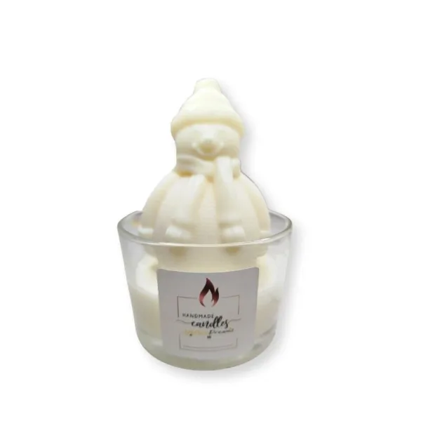 Αρωματικό κερί χιονάνθρωπος σε βάζο