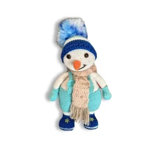 Διακοσμητικός Χιονάνθρωπος amigurumi