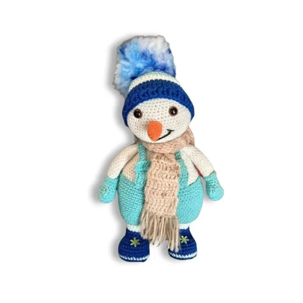 Διακοσμητικός Χιονάνθρωπος amigurumi