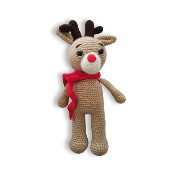 Ρούντολφ amigurumi με κασκόλ