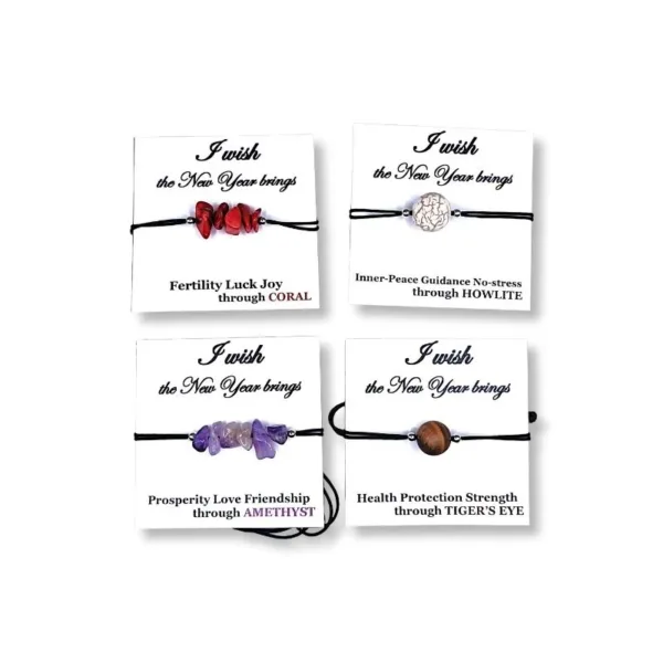 Βραχιόλι My wish με ενεργειακούς λίθους