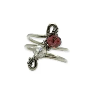 Δαχτυλίδι με κρύσταλλα από αλπακά