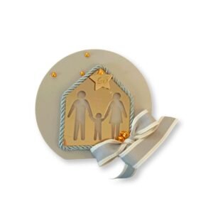 Γούρι επιτραπέζιο οικογένεια με παιδί