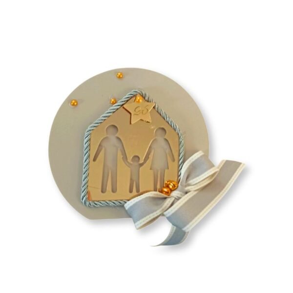 Γούρι επιτραπέζιο οικογένεια με παιδί