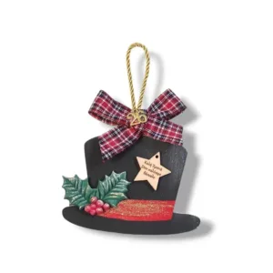 Χριστουγεννιάτικο κρεμαστό στολίδι καπέλο, δώρο για το δάσκαλο