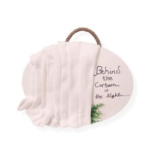 Καμβάς οβάλ με "πτυχές" από ύφασμα