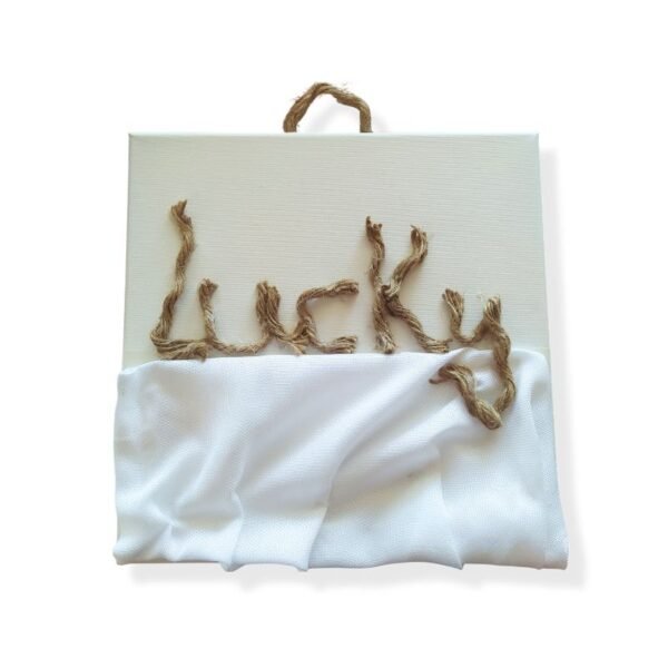 Καμβάς με ύφασμα " Lucky"