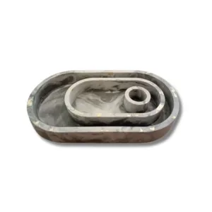 Κηροπήγιο πορσελάνη οβάλ