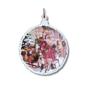 Χριστουγεννιάτικη μπάλα ξύλινη